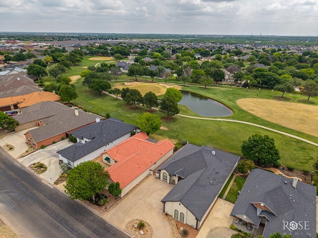 2105 Valleyview Dr, San Angelo, TX 76904 - aerial perspective of suburban area featuring a large body of water and a golf course