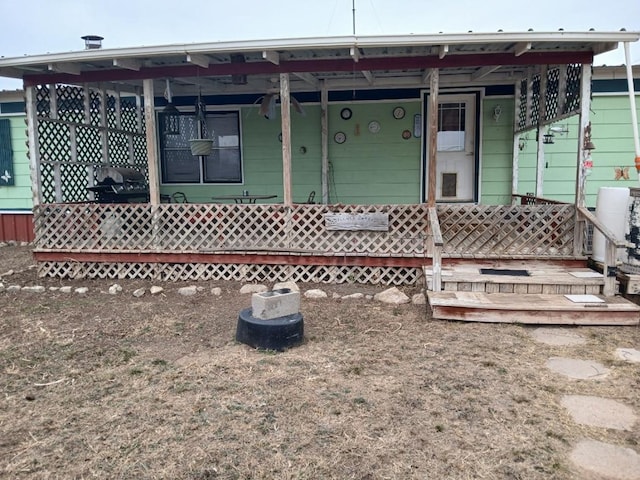 view of back of property