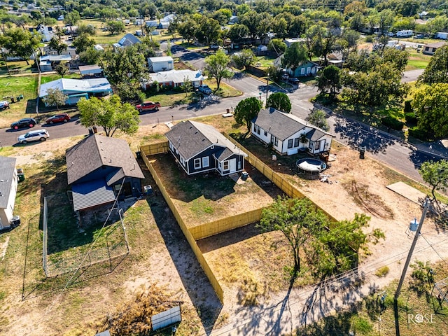 aerial view featuring a residential view