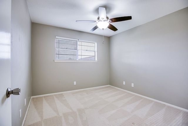 3306 Timber Ridge Dr, San Angelo, TX 76904 - empty room with a ceiling fan and light colored carpet
