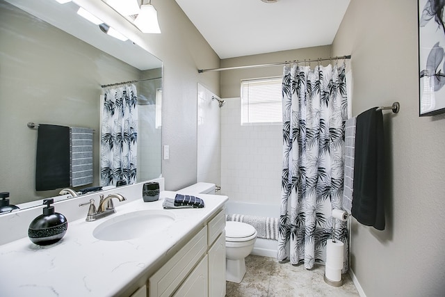 3306 Timber Ridge Dr, San Angelo, TX 76904 - full bath with vanity and shower / tub combo with curtain