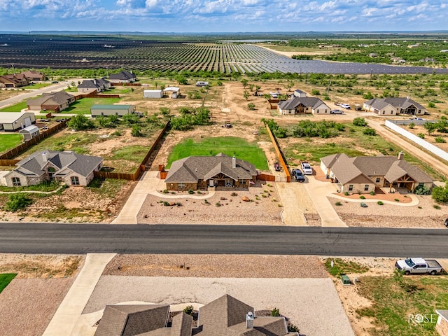 5292 Grey Wolf Ln, San Angelo, TX 76901 - overview of rural landscape featuring extensive farmland and nearby suburban area