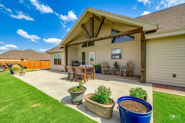 5292 Grey Wolf Ln, San Angelo, TX 76901 - back of house with a patio area and a shingled roof