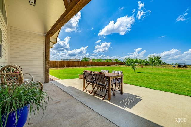 5292 Grey Wolf Ln, San Angelo, TX 76901 - view of patio featuring outdoor dining area