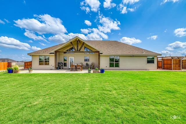 5292 Grey Wolf Ln, San Angelo, TX 76901 - back of property featuring a patio and a shingled roof