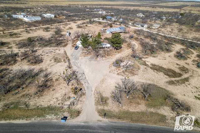 bird's eye view featuring a rural view