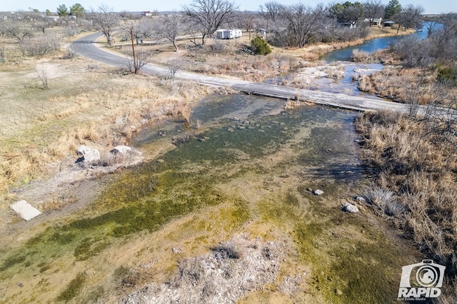 aerial view with a rural view