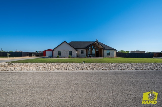 3536 Jaguar Trl, San Angelo, TX 76901 - view of front of property featuring concrete driveway and a detached garage