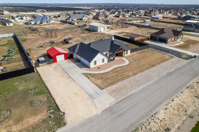 birds eye view of property featuring a residential view