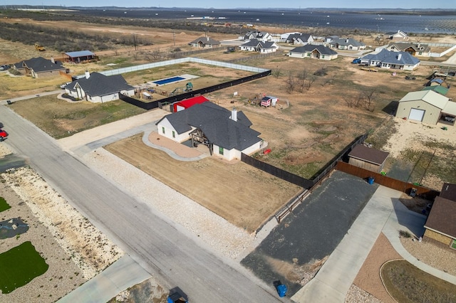 drone / aerial view featuring a residential view