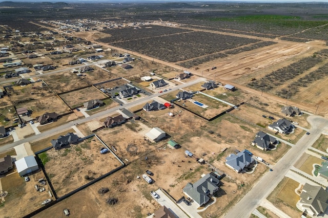 aerial view featuring a rural view