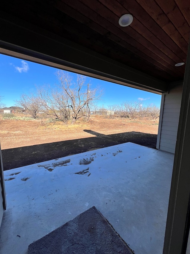 view of yard featuring a patio