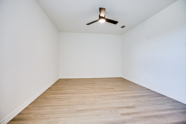 909 E 39th St, San Angelo, TX 76903 - spare room with ceiling fan and light wood-type flooring