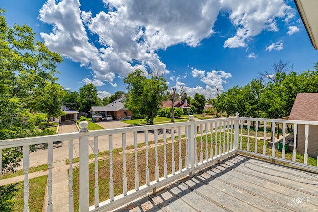 2 N Adams St, San Angelo, TX 76901 - wooden terrace featuring a residential view