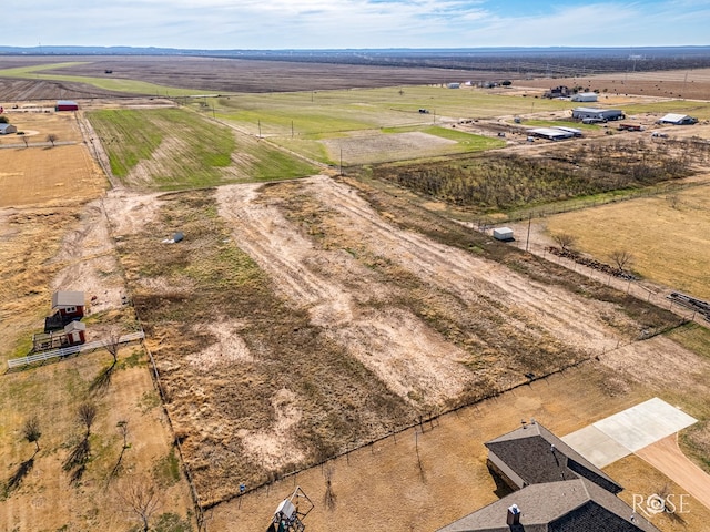 drone / aerial view featuring a rural view