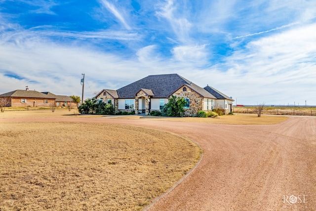 view of french provincial home