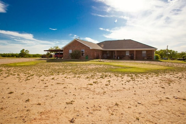 10581 Ballard Rd, San Angelo, TX 76901 - view of front facade with brick siding