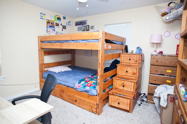 10581 Ballard Rd, San Angelo, TX 76901 - carpeted bedroom with ceiling fan