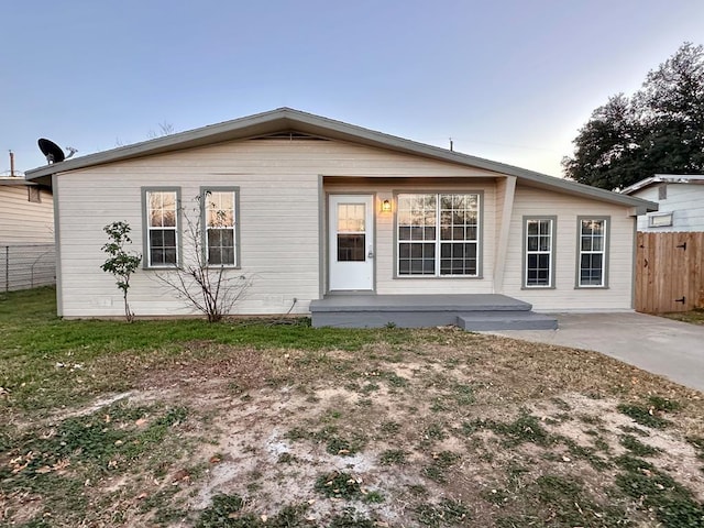 view of front of home