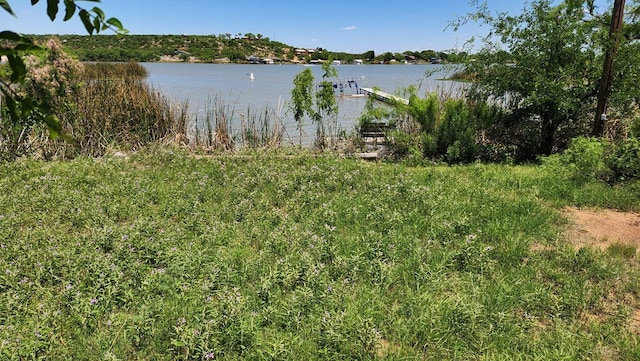  - water view featuring a boat dock