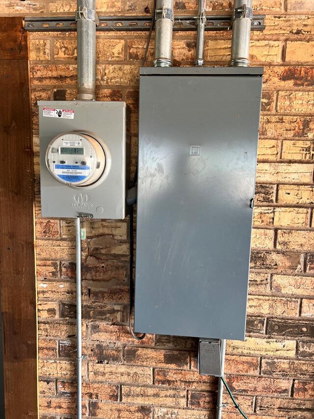 715 E Main St, Bronte, TX 76933 - utility room with electric meter