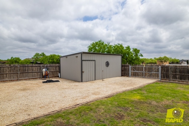 3286 Ponca Path, San Angelo, TX 76901 - view of shed with a fenced backyard