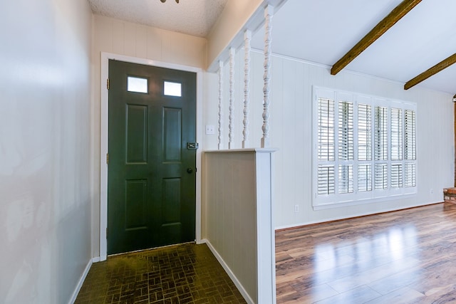 4302 Homestead Cir, Wall, TX 76903 - entrance foyer featuring beam ceiling