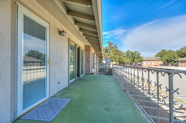 view of balcony