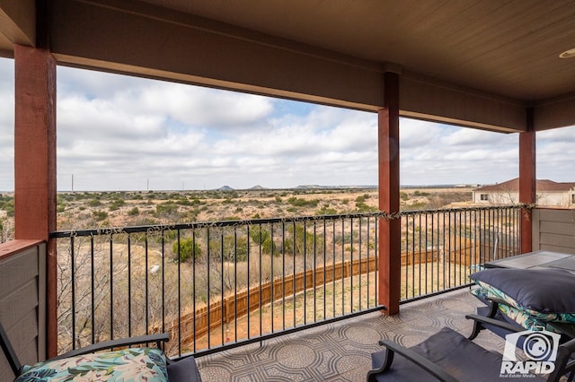 view of balcony