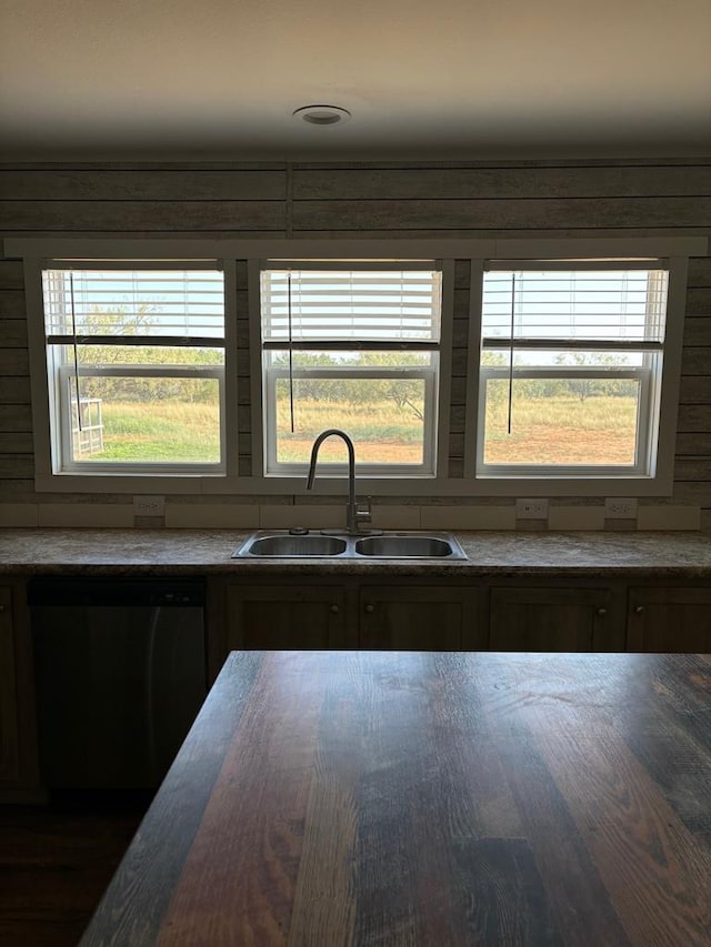 kitchen featuring sink and stainless steel dishwasher