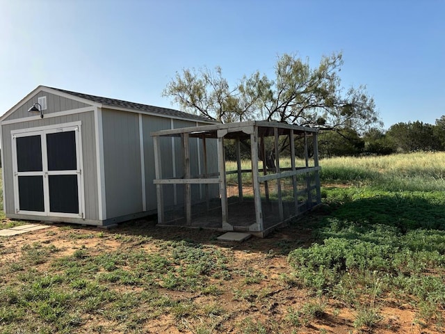 view of outbuilding