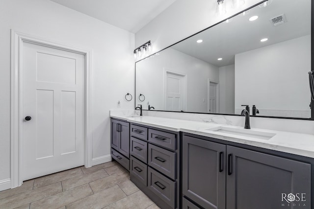 bathroom featuring vanity