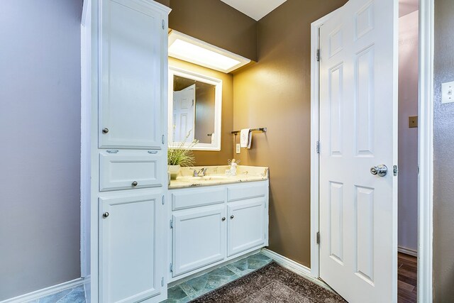 bathroom with vanity