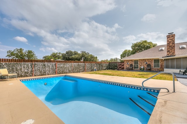 view of pool with a patio