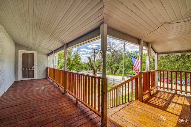 view of deck