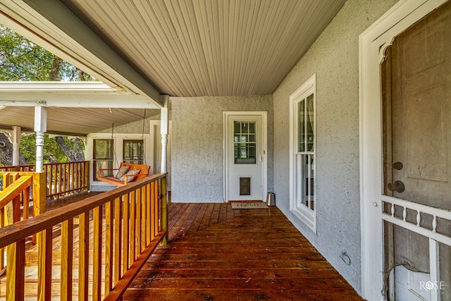 view of wooden terrace