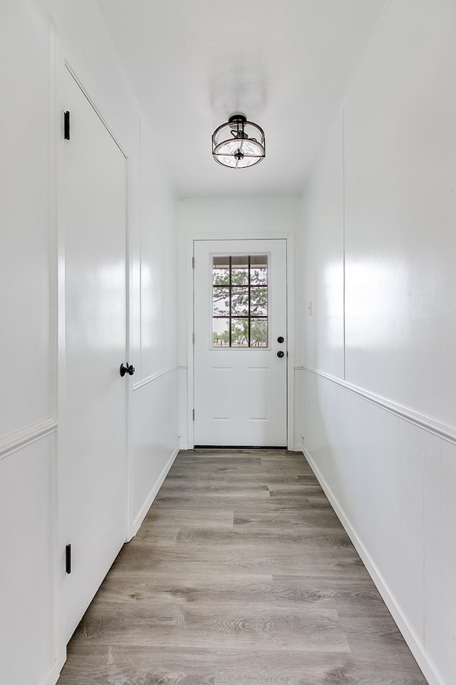 entryway featuring light hardwood / wood-style flooring