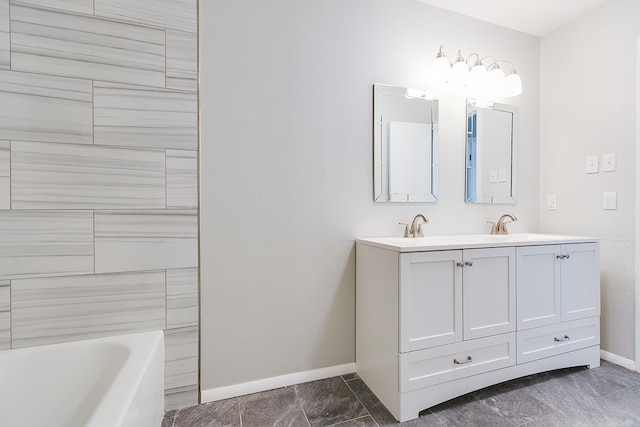 bathroom with vanity