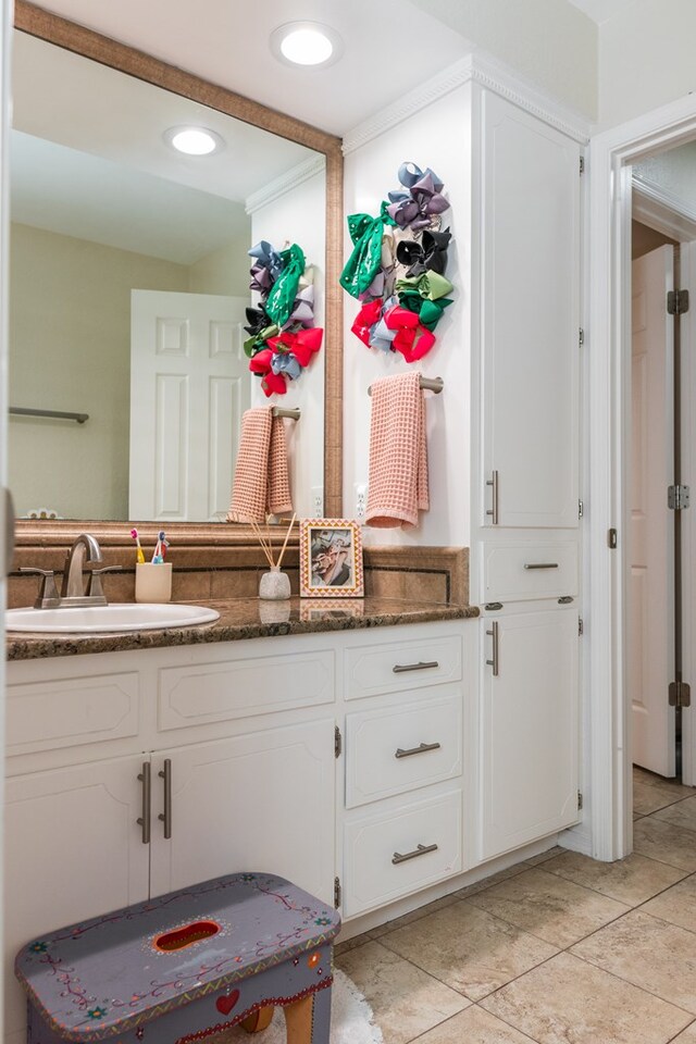 bathroom featuring vanity