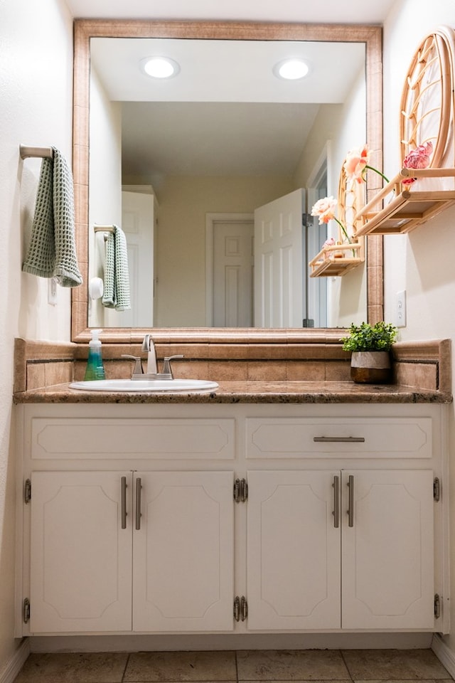 bathroom featuring vanity