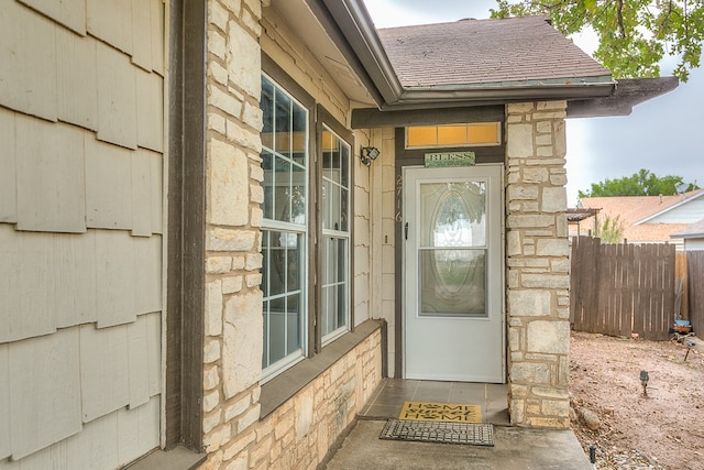 view of entrance to property