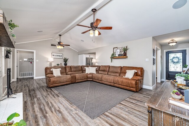 3513 Lindenwood Dr, San Angelo, TX 76904 - living room with wood finished floors and a ceiling fan