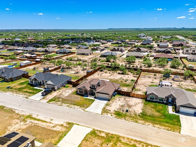 birds eye view of property featuring a residential view