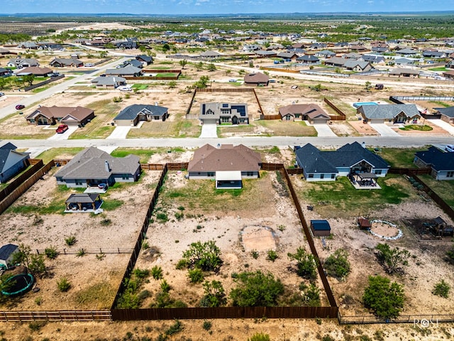 drone / aerial view with a residential view