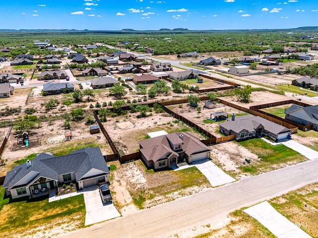 drone / aerial view featuring a residential view