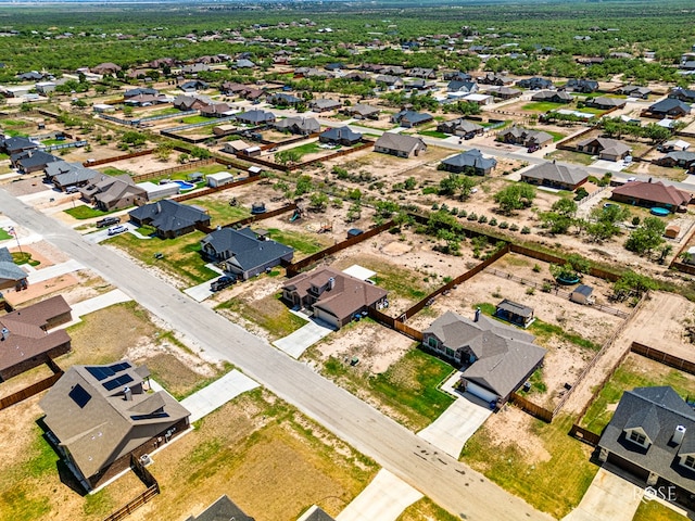 bird's eye view featuring a residential view