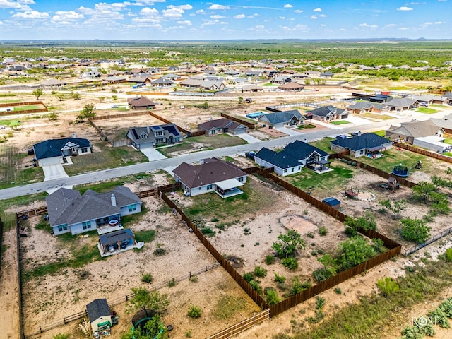 drone / aerial view featuring a residential view