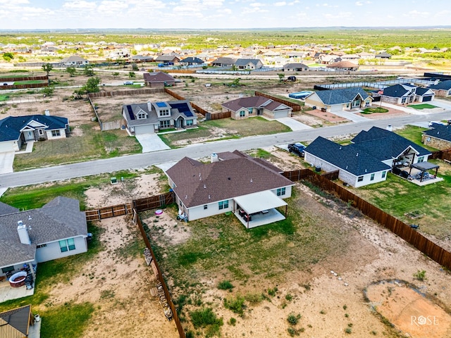 birds eye view of property featuring a residential view