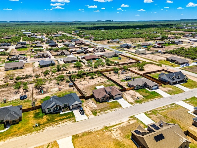 aerial view featuring a residential view