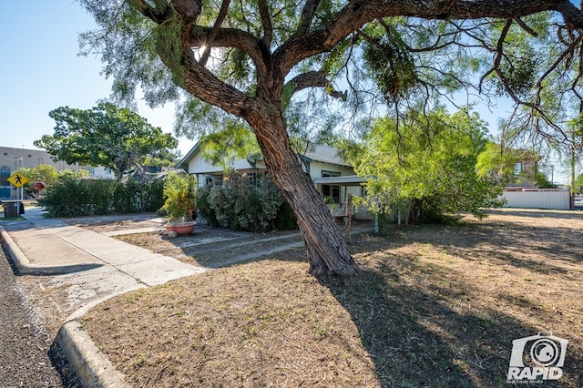 view of obstructed view of property